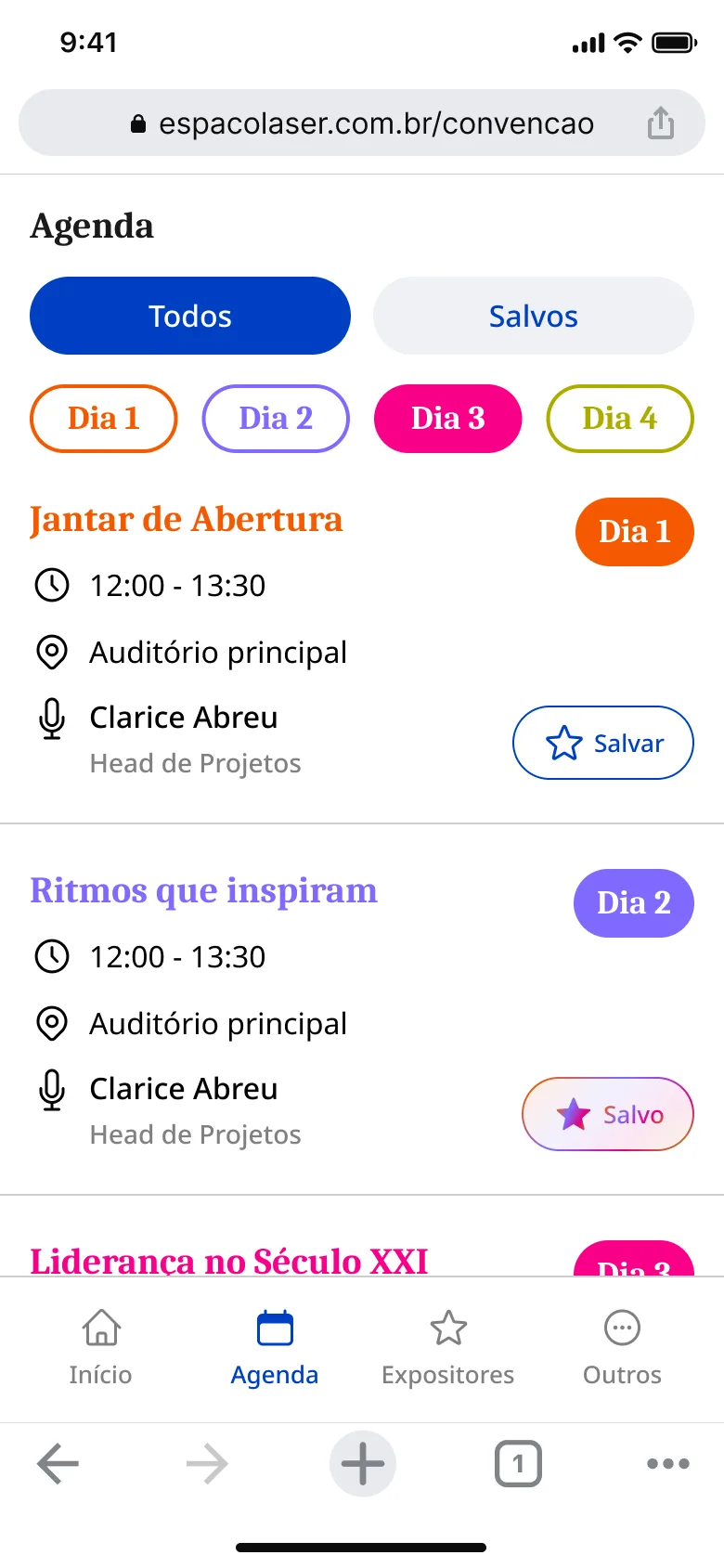 Seleção de temas de interesse para o networking